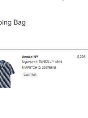 235usd NEW WITH TAGS Designer Awake Premium streetwear allover camp shirt size L